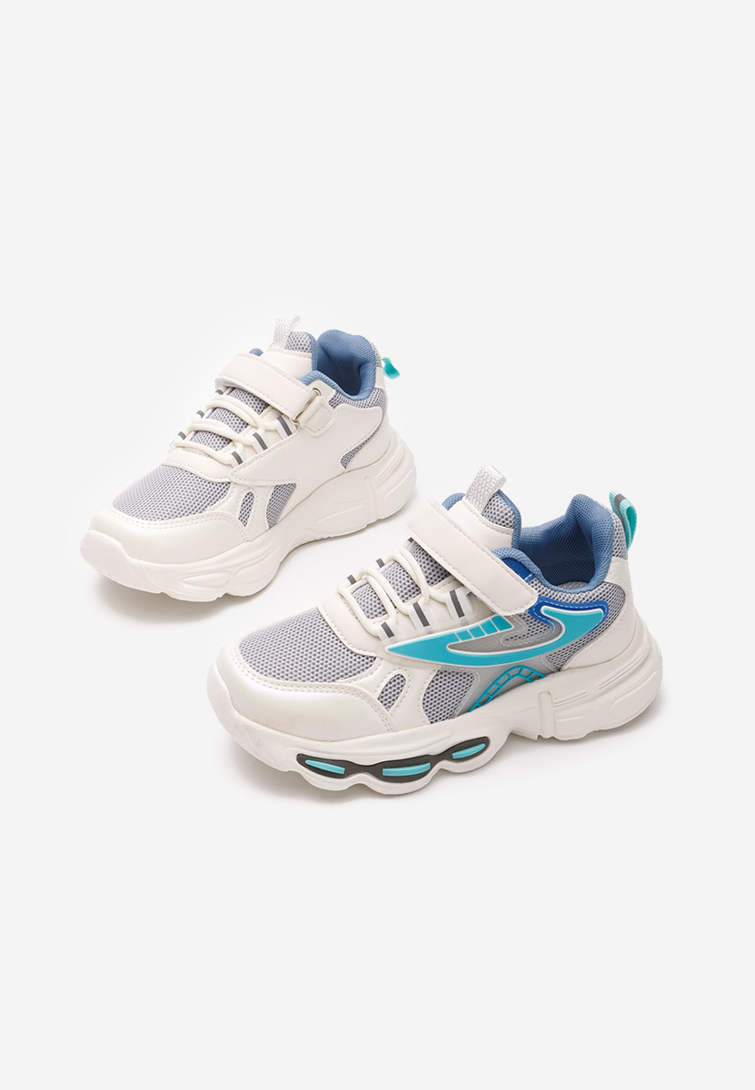 Sneakers baieti Alfredo albi