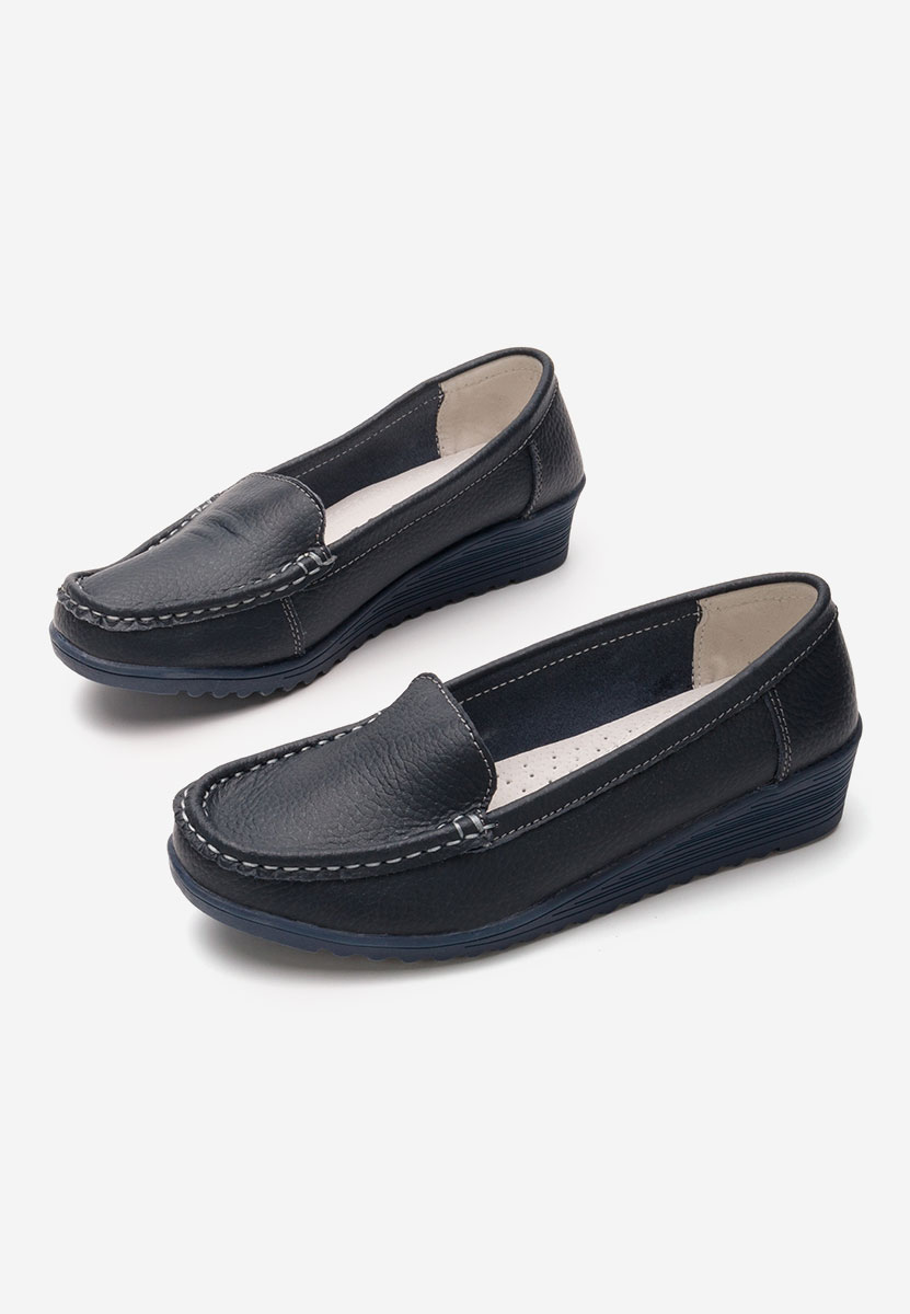 Mocasini dama piele Storia V2 navy