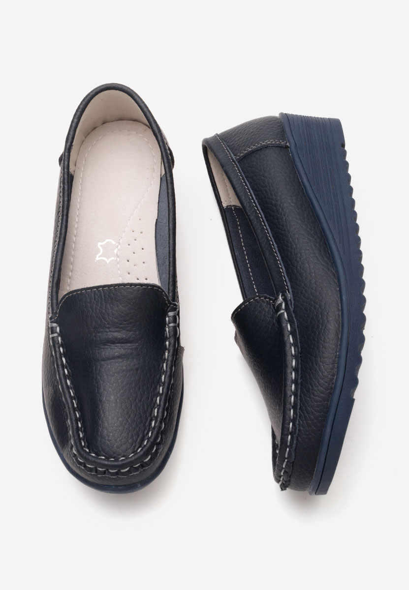 Mocasini dama piele Storia V2 navy