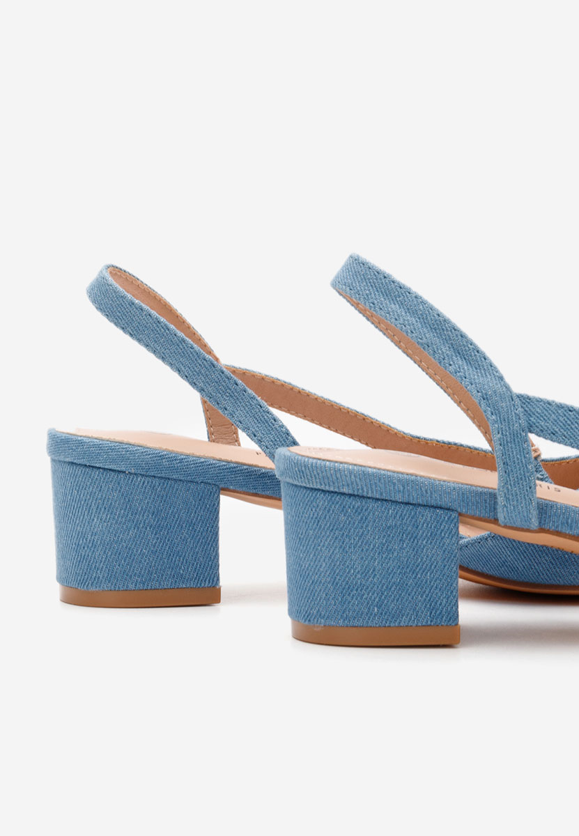 Pantofi slingback Varese albastri