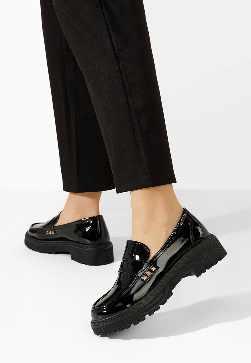 Mocasini dama eleganti Glenda V3 negri