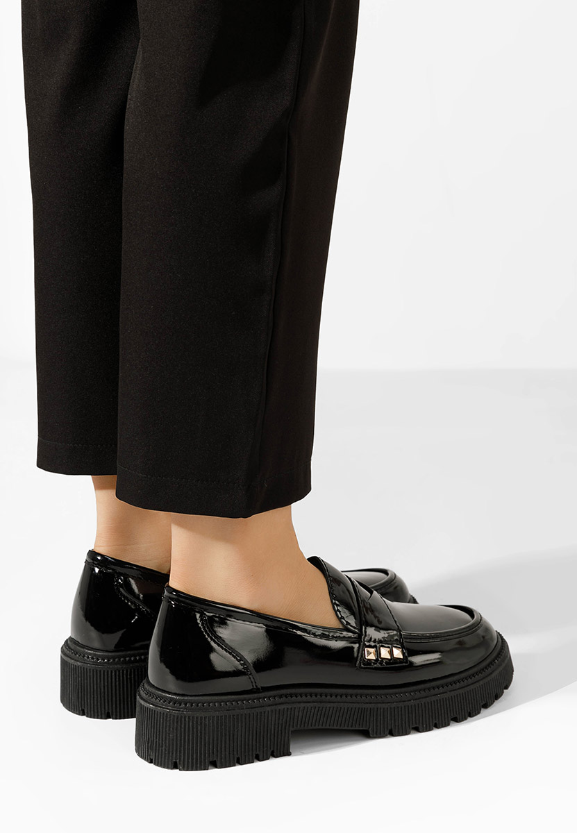 Mocasini dama eleganti Glenda V3 negri