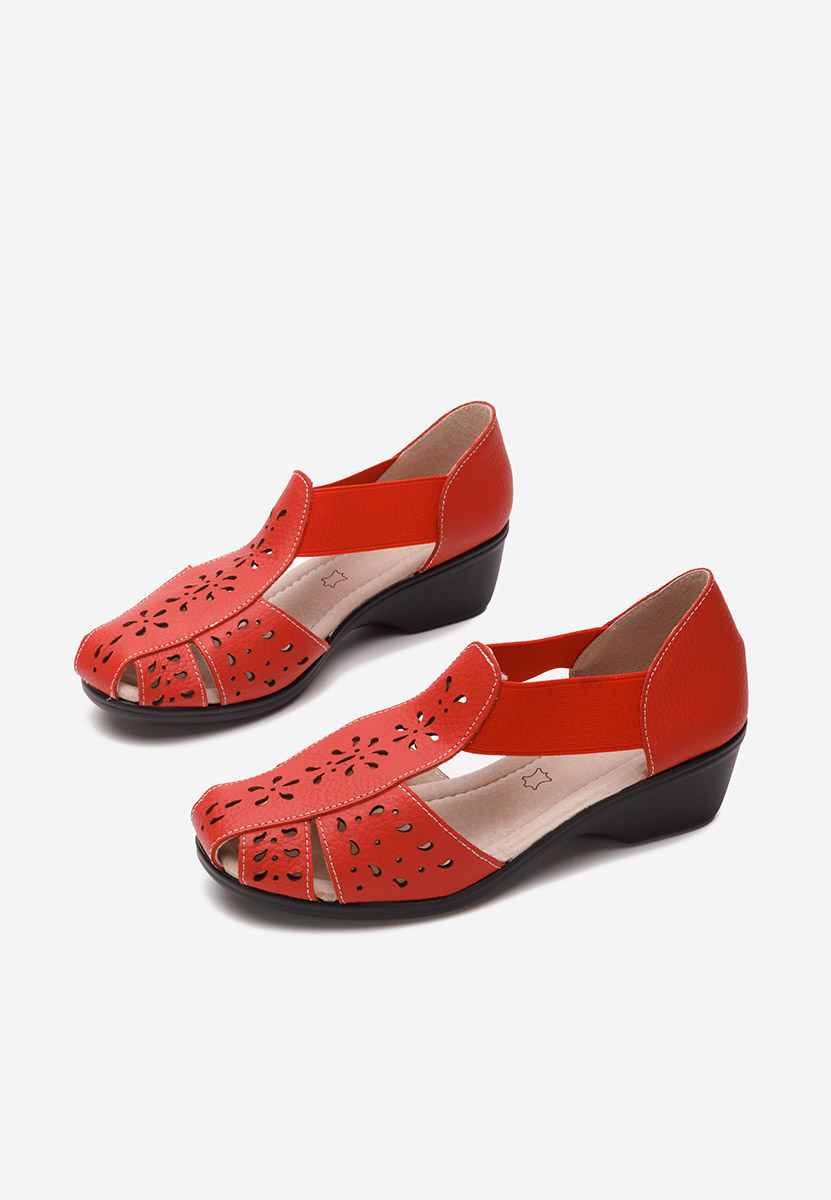 Sandale dama piele Melona V2 rosii