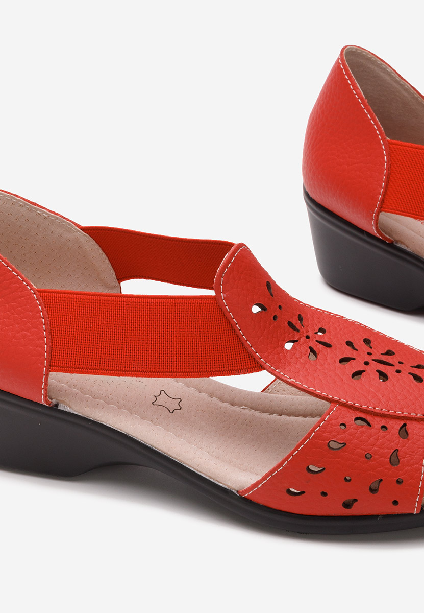 Sandale dama piele Melona V2 rosii