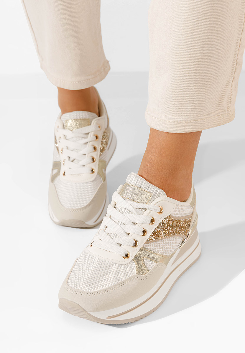 Sneakers cu platformă Camora bej