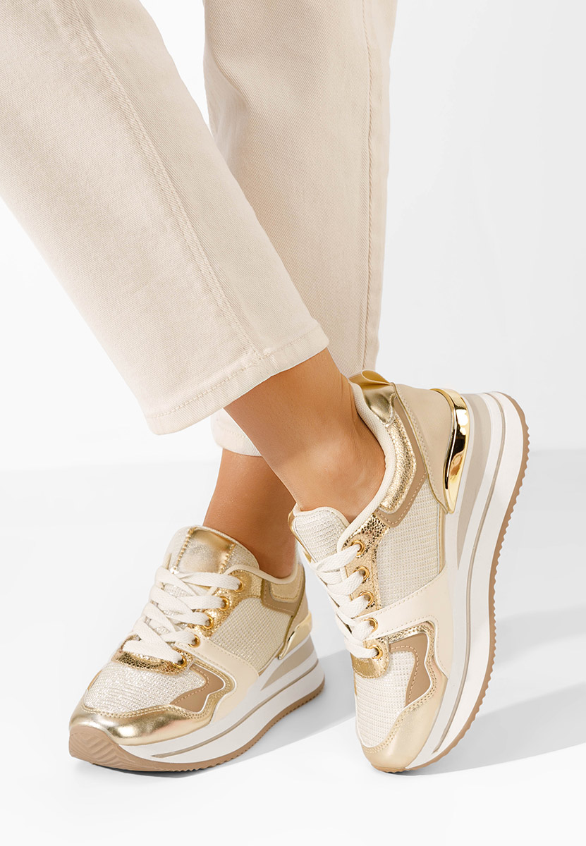 Sneakers cu platformă Daisie bej