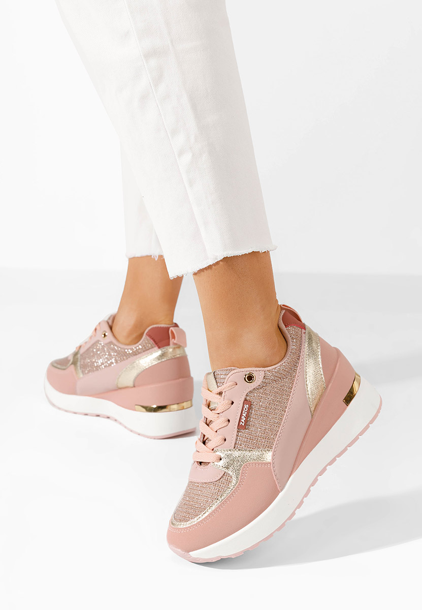 Sneakers cu platforma Zaneta roz