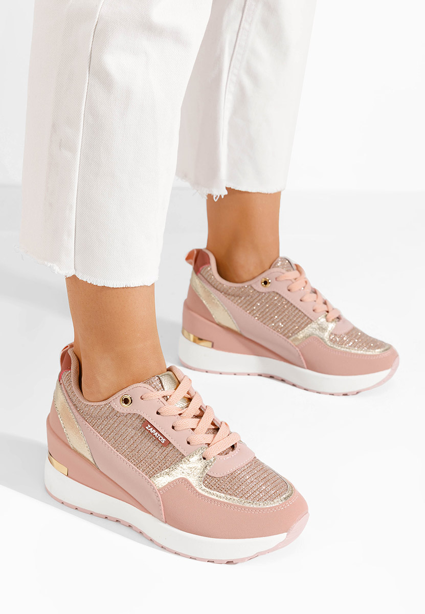 Sneakers cu platforma Zaneta roz