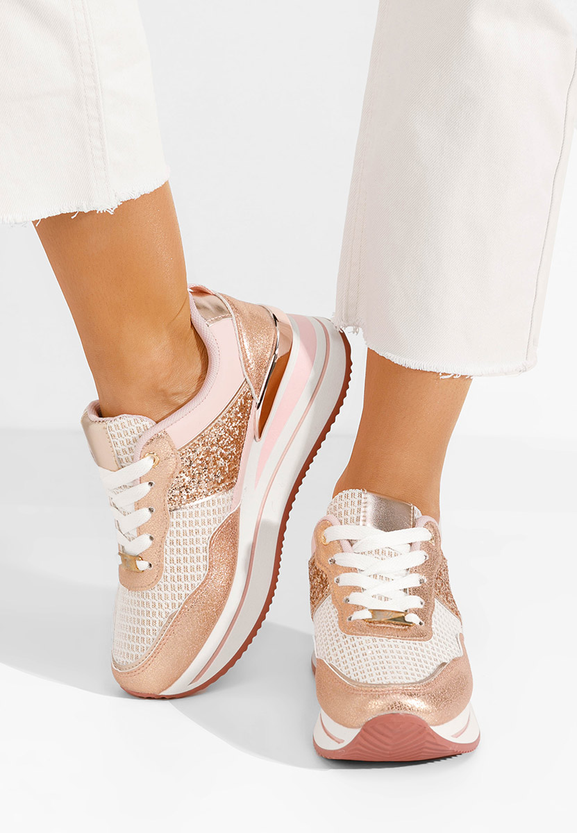 Sneakers cu platformă Hanifa roz