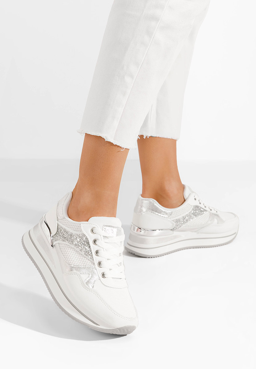 Sneakers cu platformă Camora albi