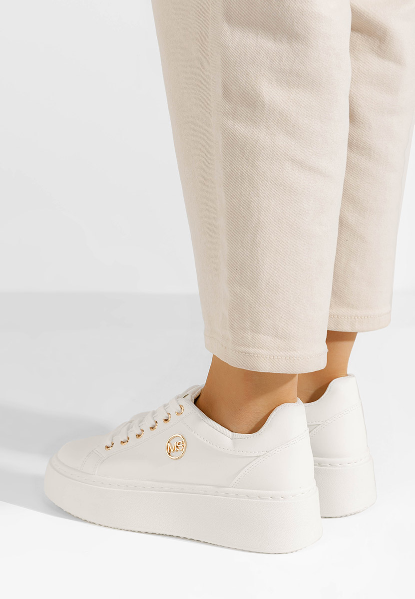 Sneakers cu platformă Azana V4 albi