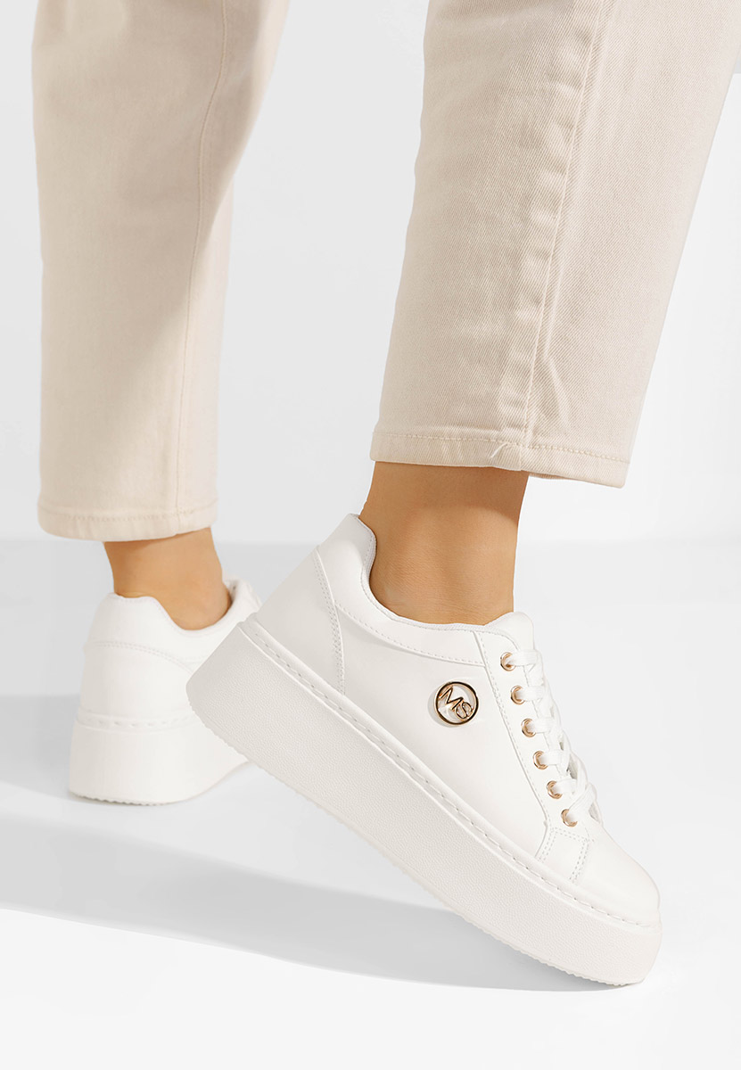 Sneakers cu platformă Azana V4 albi