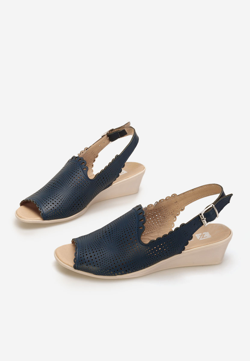 Sandale dama piele Claudia navy