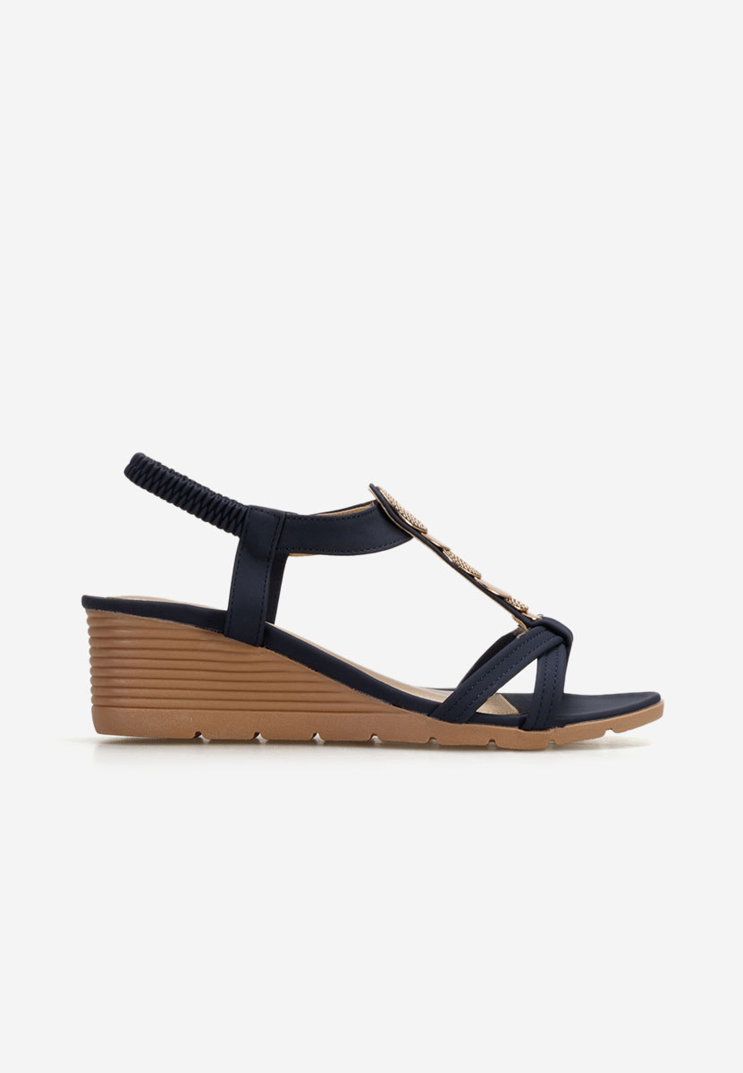 Sandale cu platforma Floretia navy