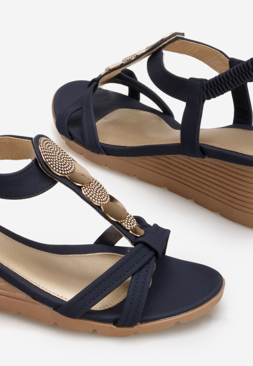 Sandale cu platforma Floretia navy