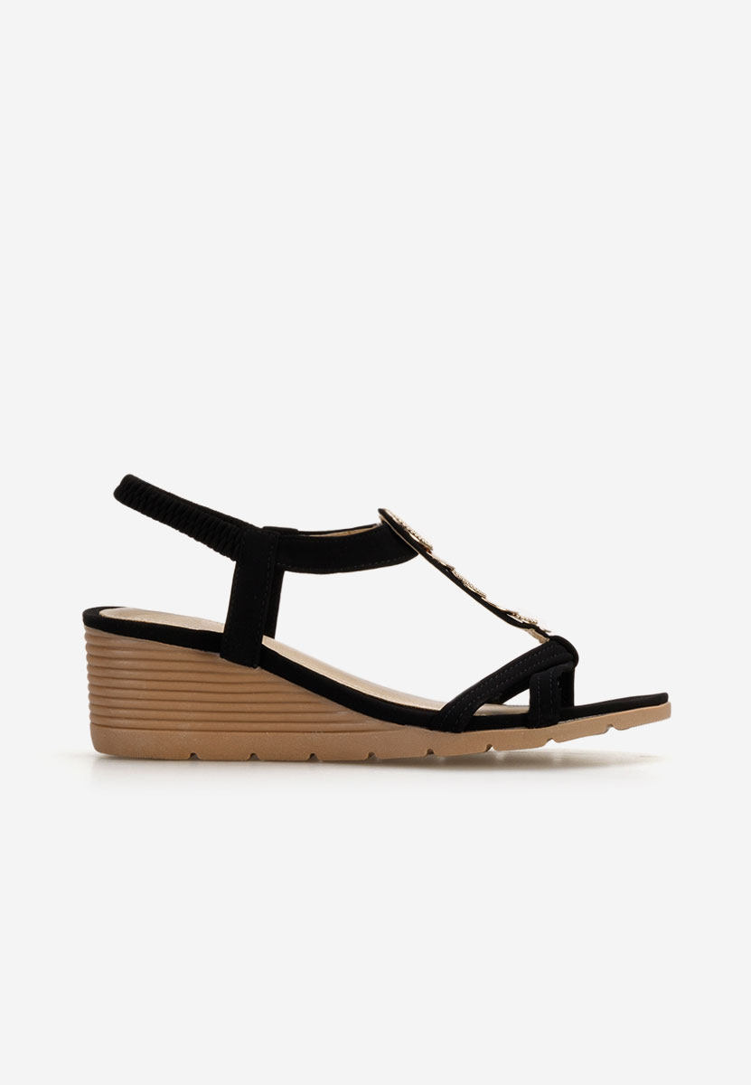 Sandale cu platforma Floretia negre