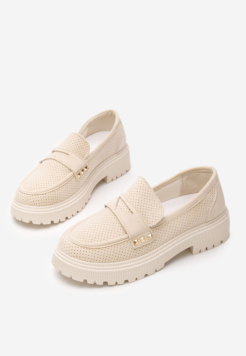 Mocasini de vara dama Glenda bej