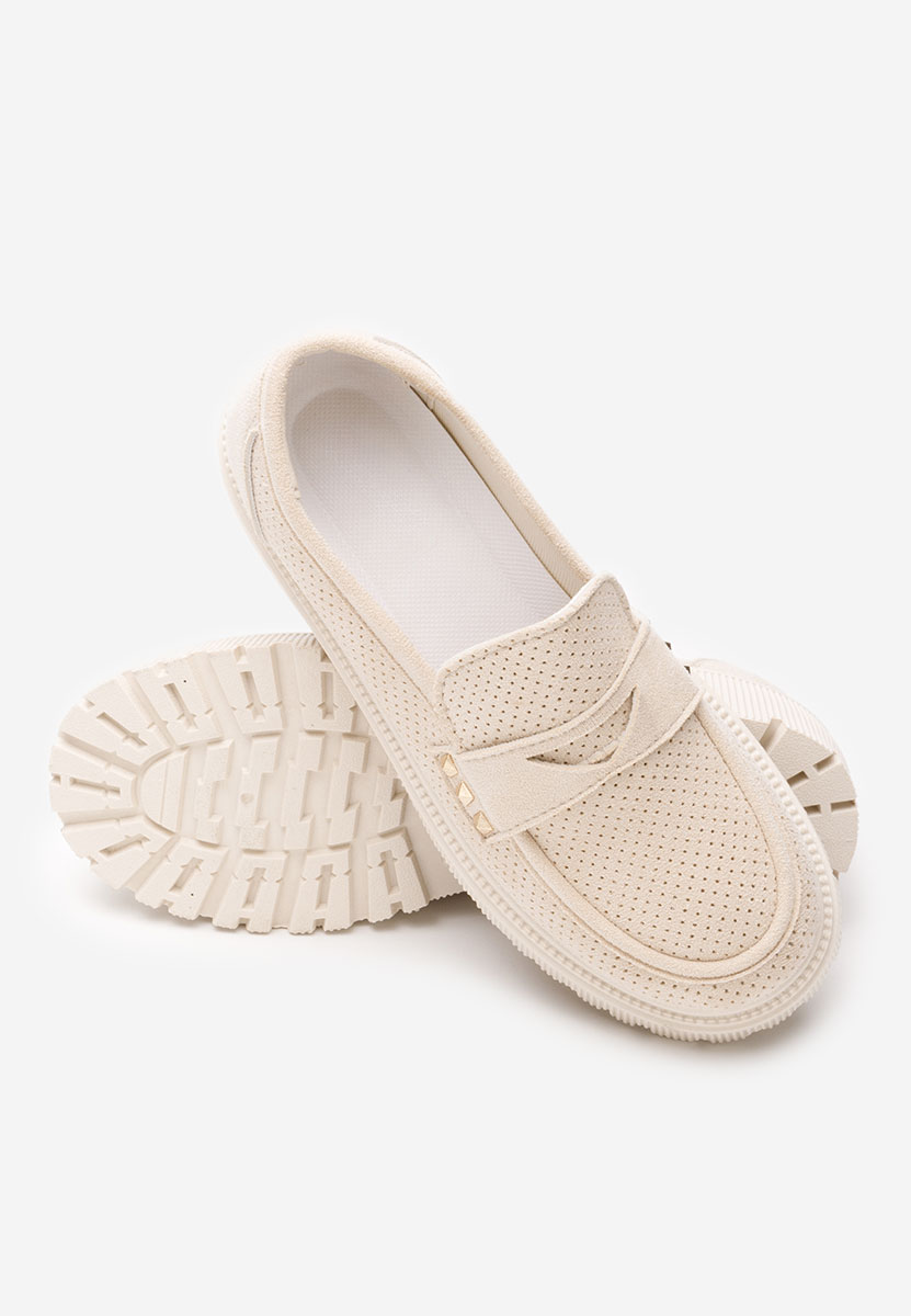 Mocasini de vara dama Glenda bej
