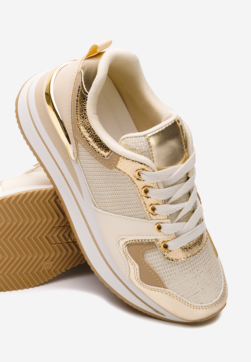 Sneakers cu platformă Daisie bej