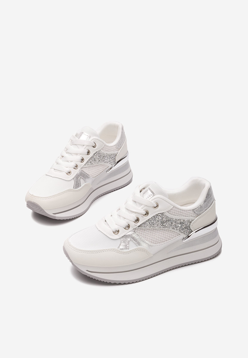 Sneakers cu platformă Camora albi