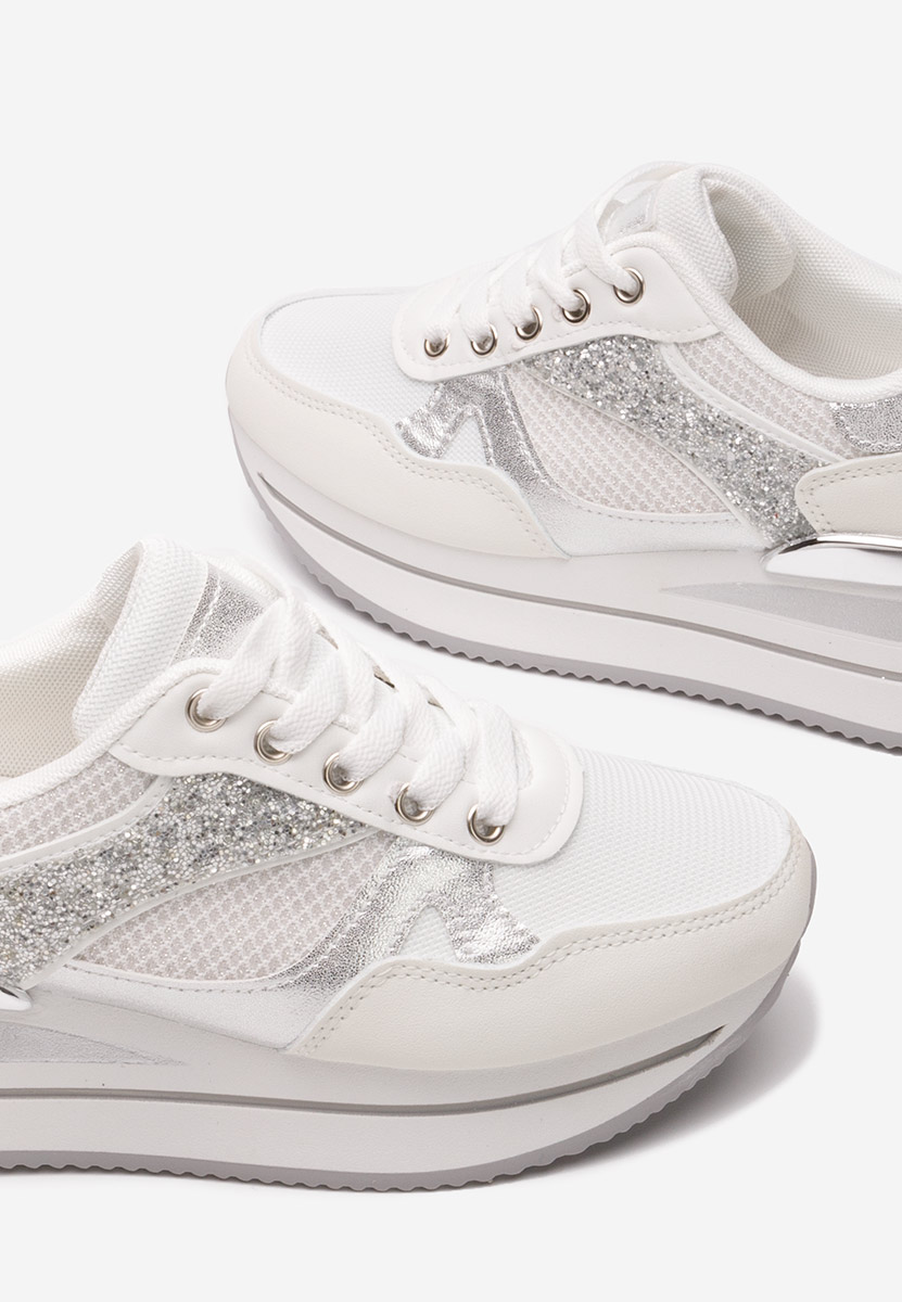 Sneakers cu platformă Camora albi