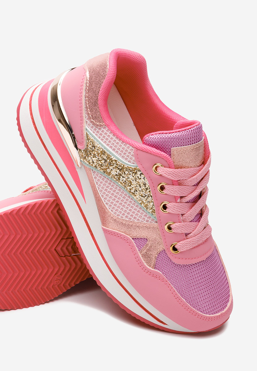 Sneakers cu platformă Camora fucsia