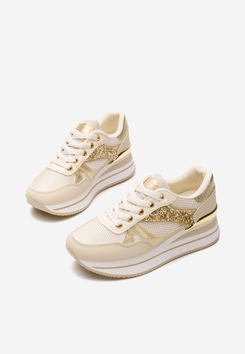 Sneakers cu platformă Camora bej