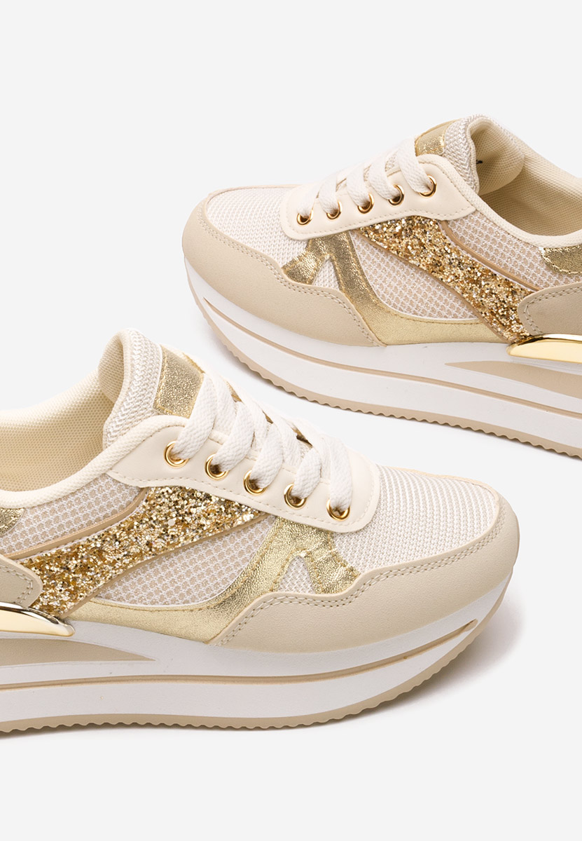 Sneakers cu platformă Camora bej