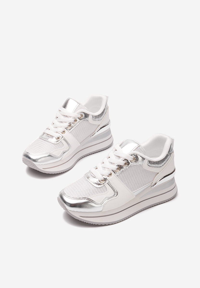 Sneakers cu platformă Daisie argintii