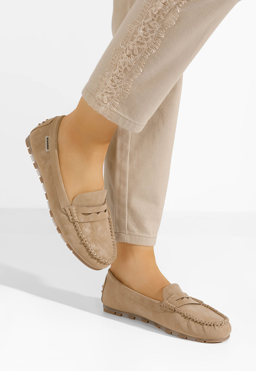Mocasini dama Luminia V3 kaki