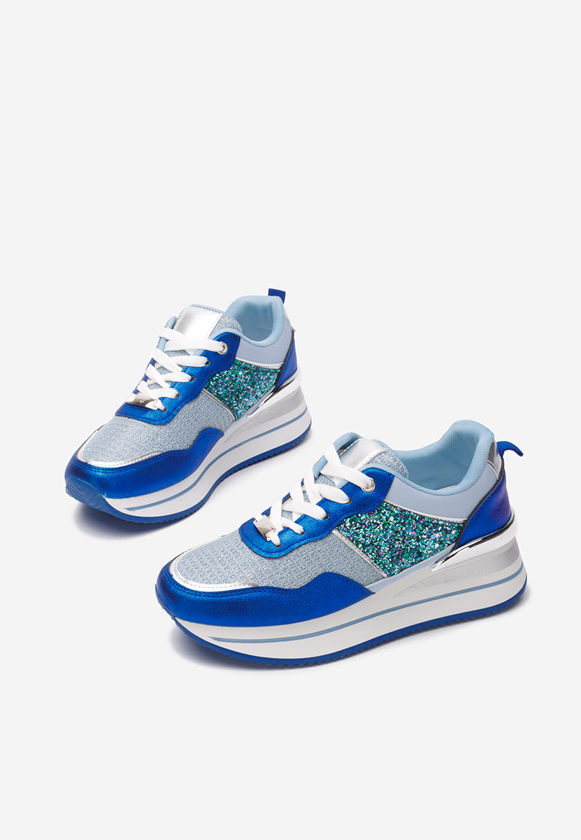 Sneakers cu platformă Hanifa albastri