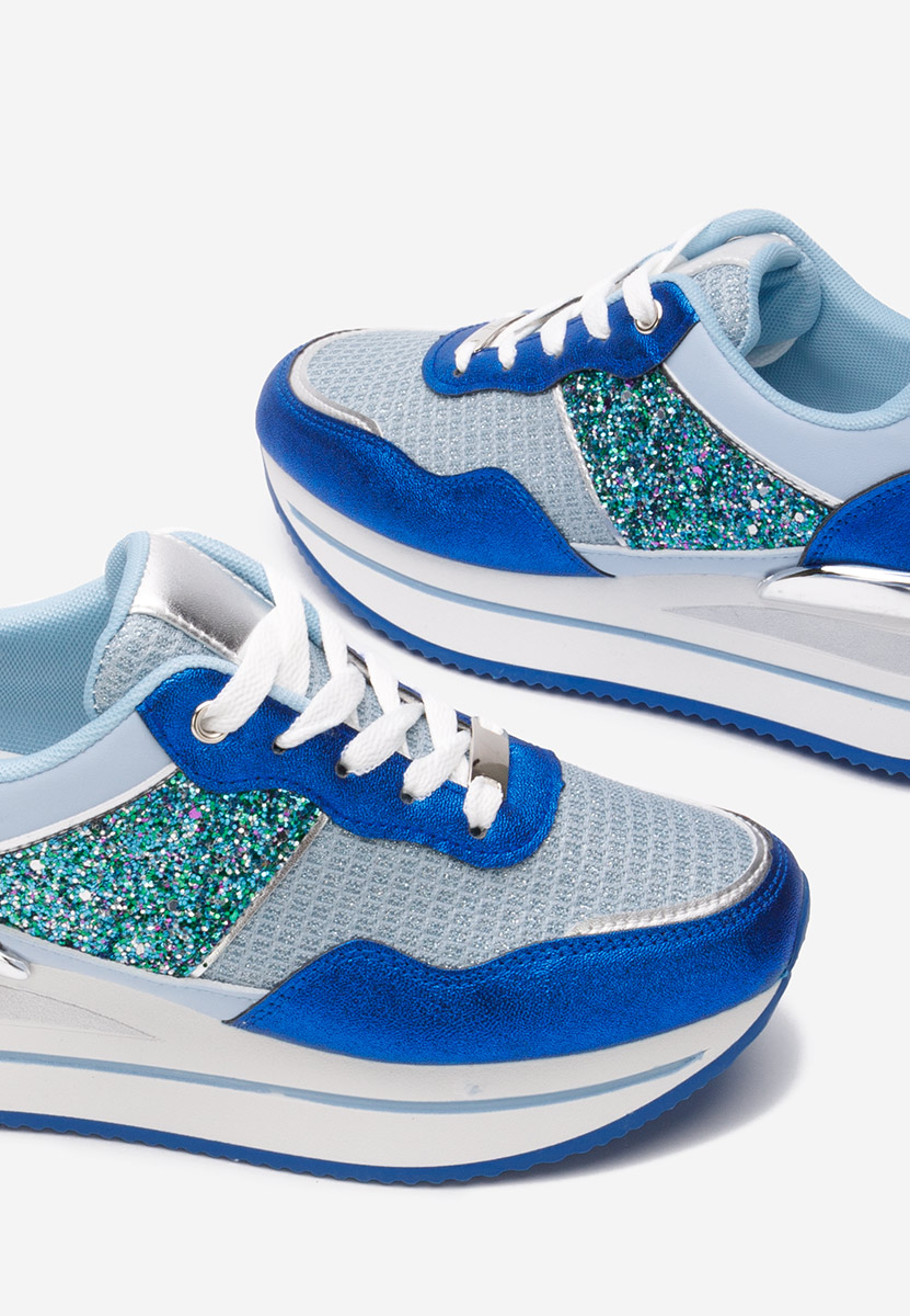 Sneakers cu platformă Hanifa albastri