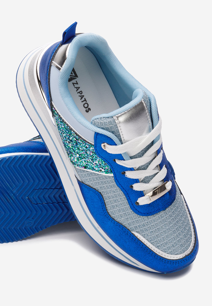 Sneakers cu platformă Hanifa albastri