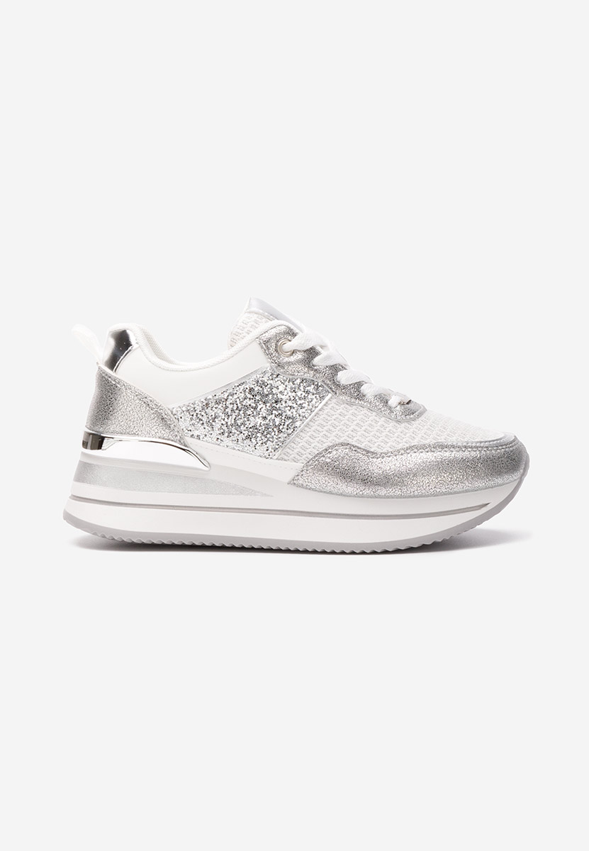Sneakers cu platformă Hanifa argintii