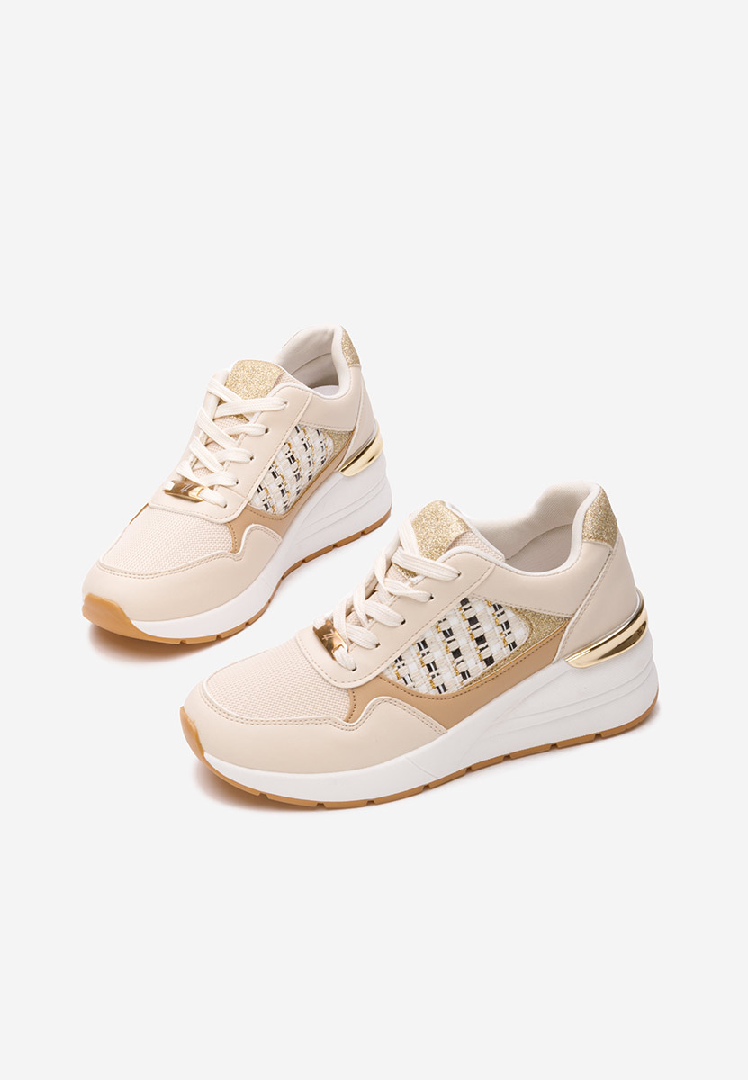 Sneakers cu platforma Brynda bej