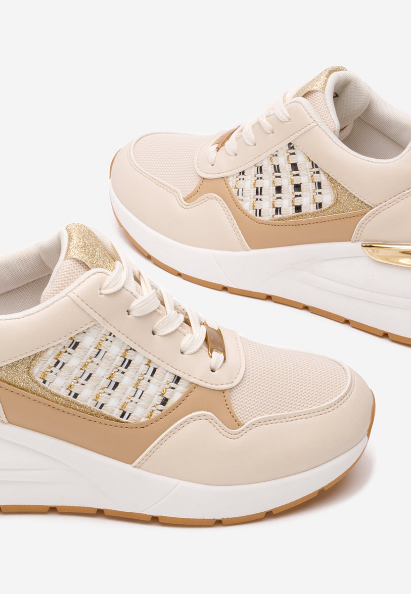 Sneakers cu platforma Brynda bej
