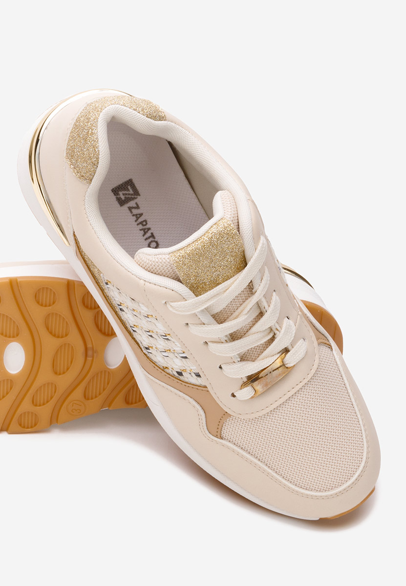 Sneakers cu platforma Brynda bej