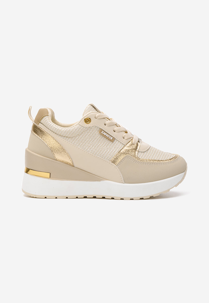 Sneakers cu platforma Zaneta bej