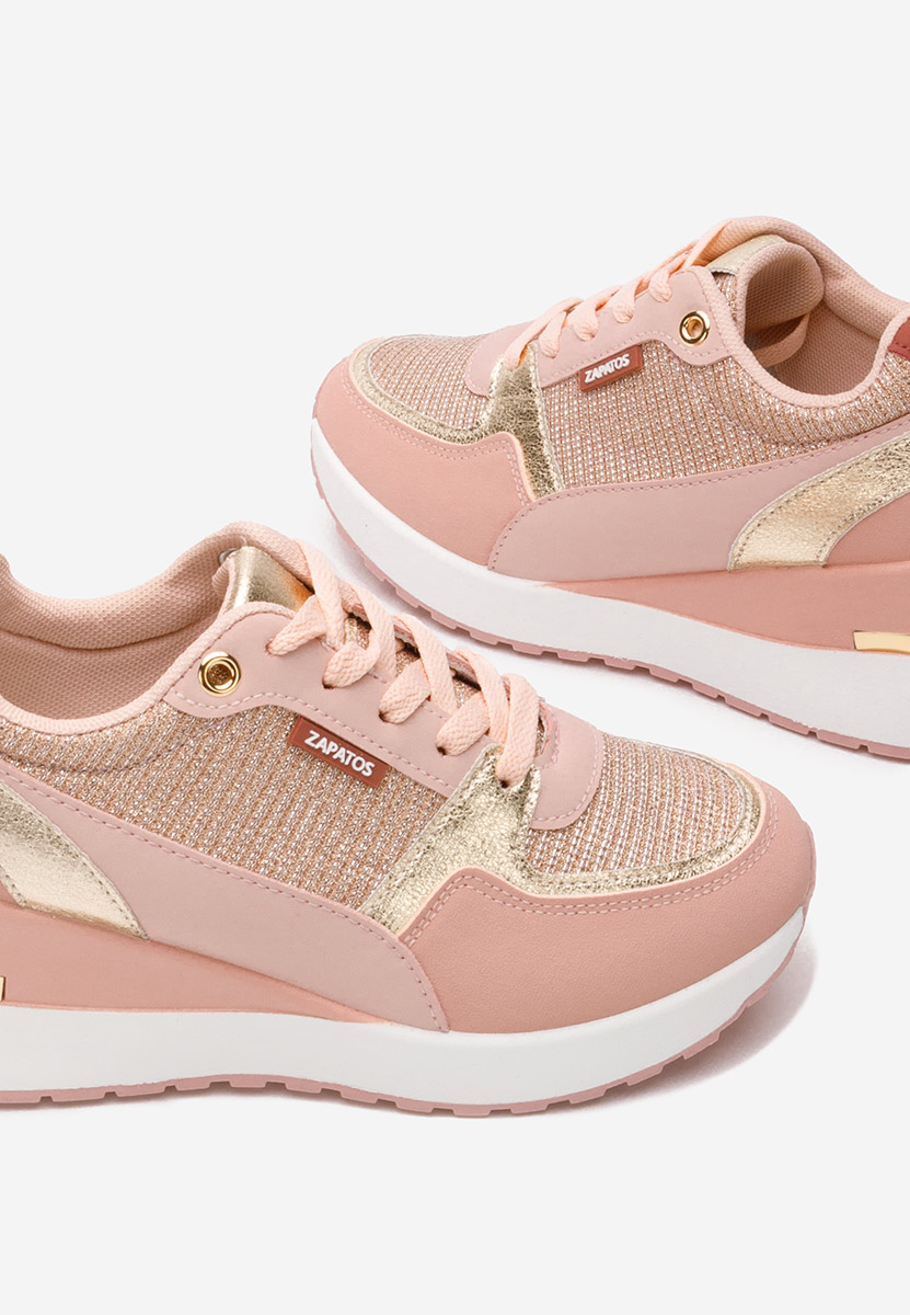 Sneakers cu platforma Zaneta roz