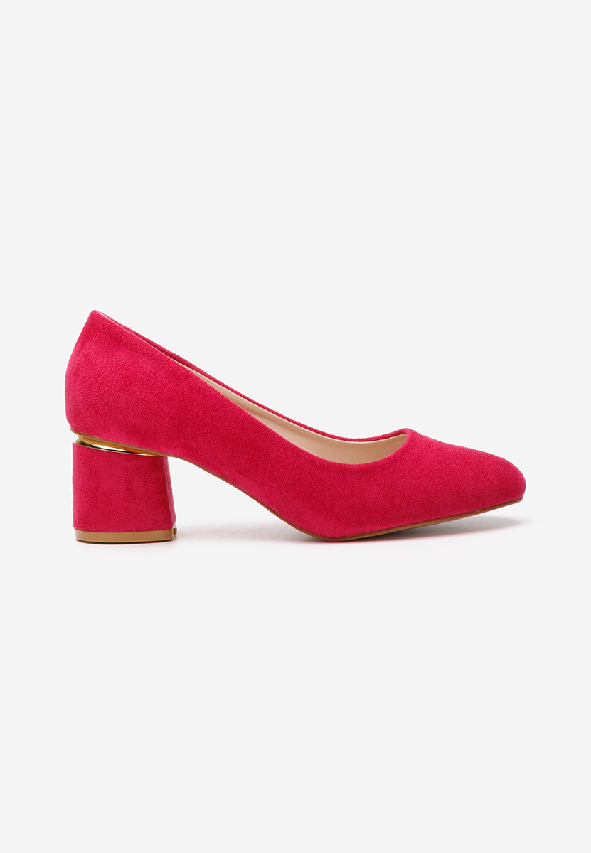 Pantofi cu toc gros Cabrilia fucsia