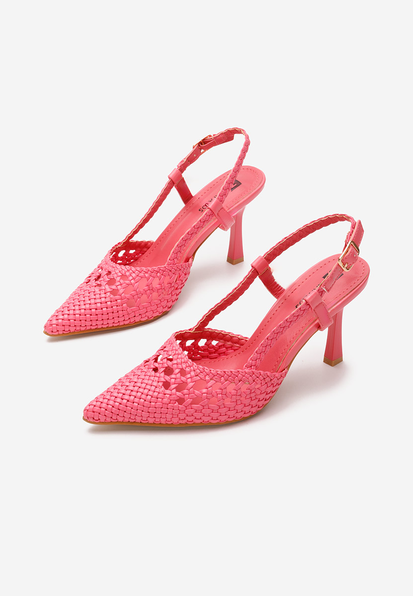 Pantofi stiletto slingback Heliosa fucsia