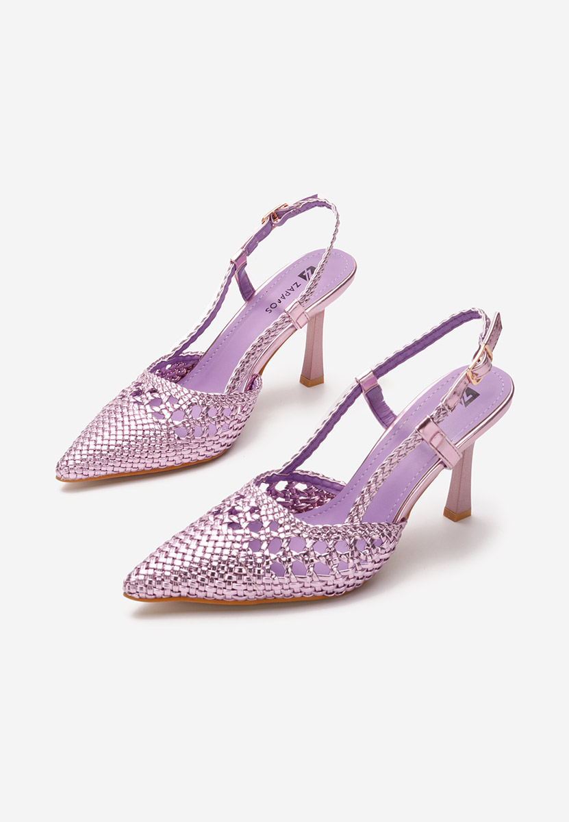 Pantofi slingback Heliosa mov