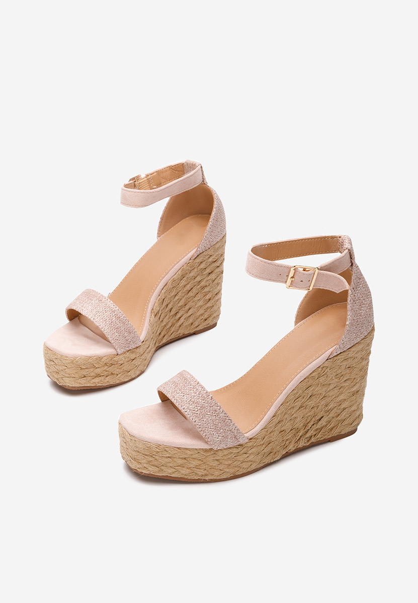 Sandale tip espadrile Siarra roz