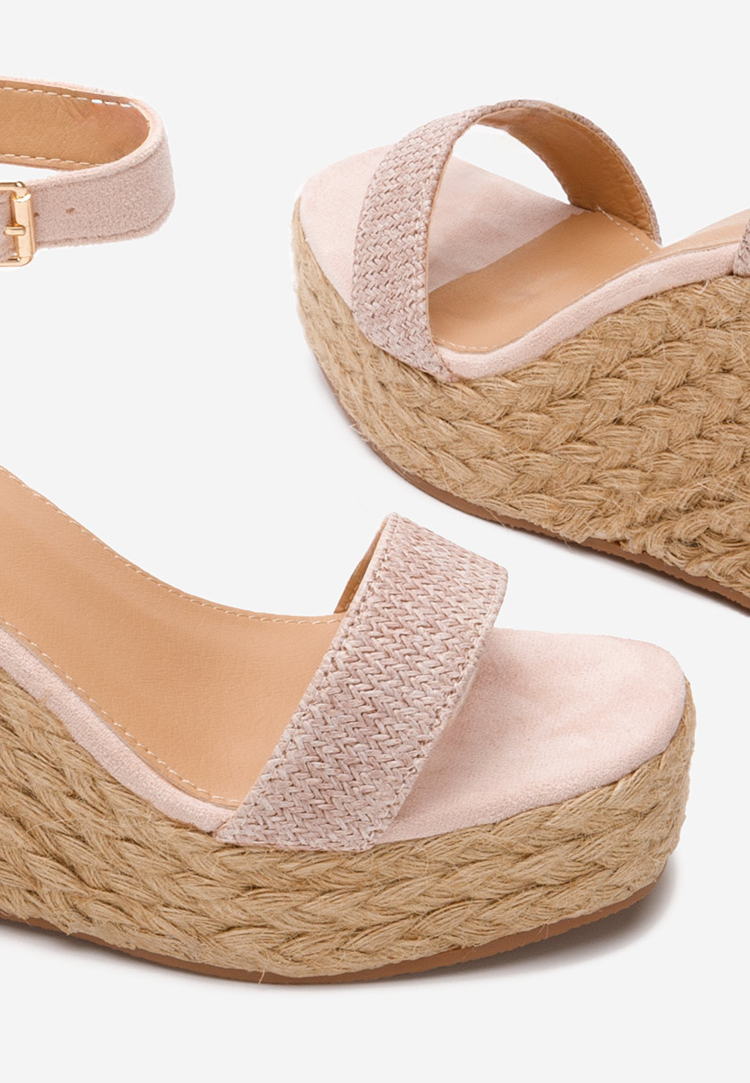 Sandale tip espadrile Siarra roz