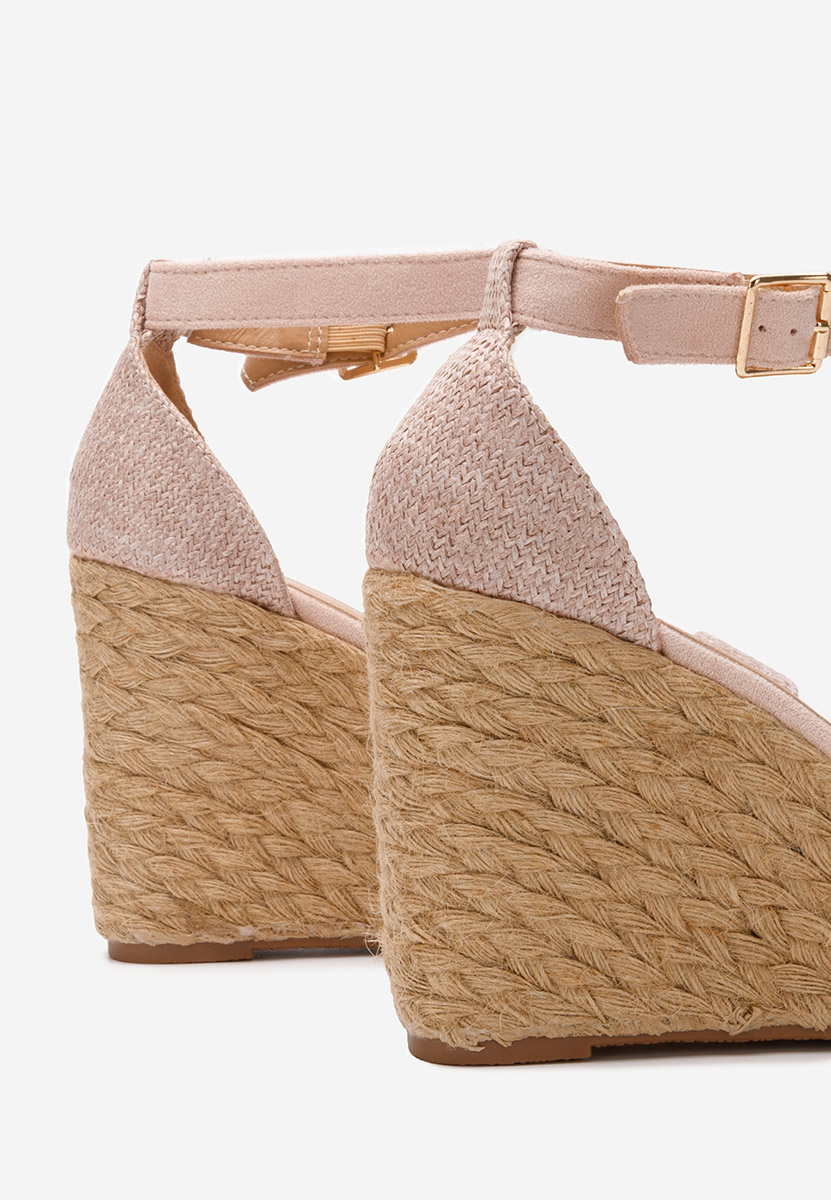 Sandale tip espadrile Siarra roz