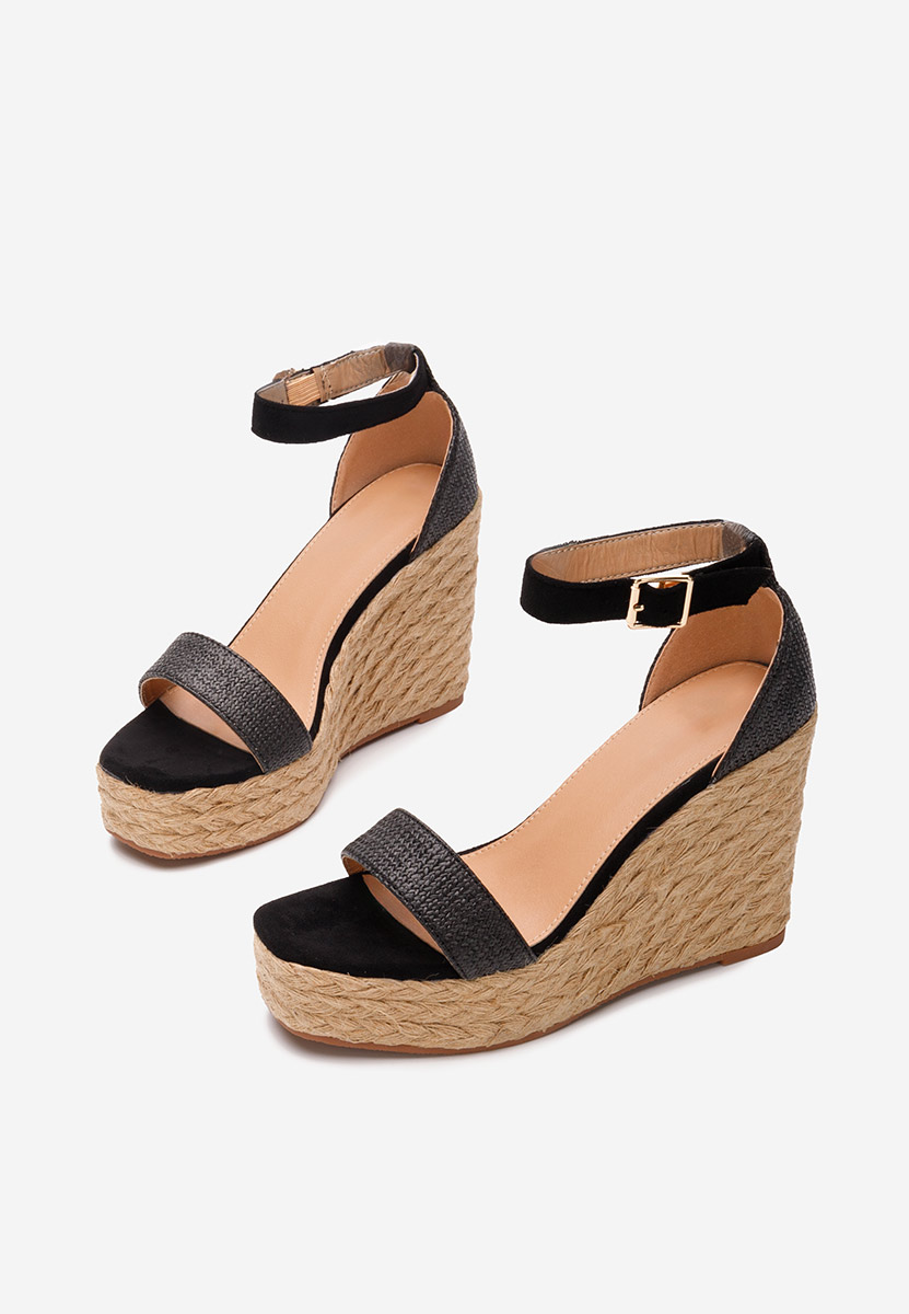 Sandale tip espadrile Siarra negre