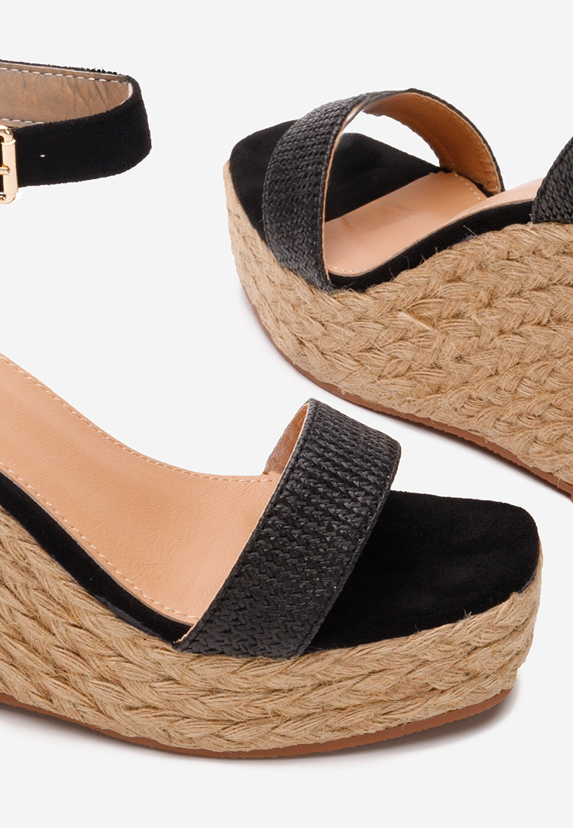 Sandale tip espadrile Siarra negre