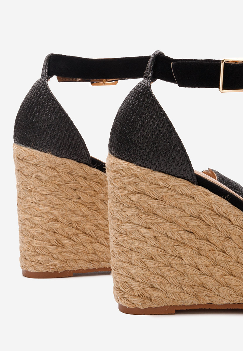 Sandale tip espadrile Siarra negre