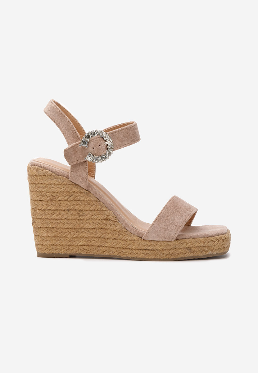 Sandale cu platforma Anetta kaki