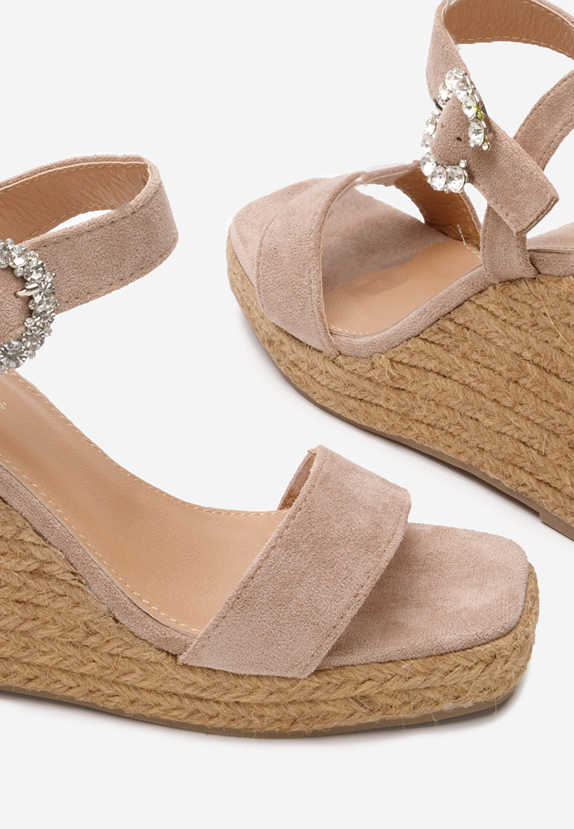 Sandale cu platforma Anetta kaki